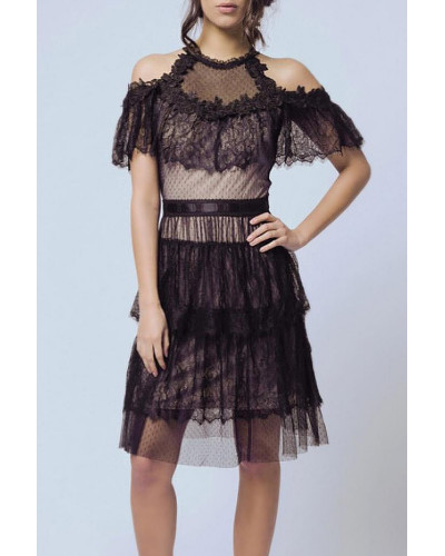 SOKY SOKA  KLEID SCHWARZ 57002-2