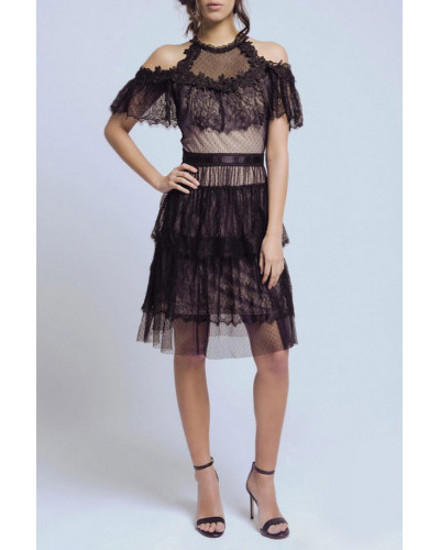SOKY SOKA  KLEID SCHWARZ 57002-2