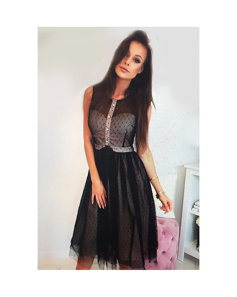 SOKY SOKA  DRESS BLACK 56007-1