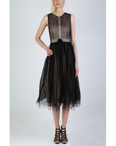 SOKY SOKA  DRESS BLACK 56007-1