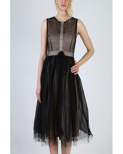 SOKY SOKA  DRESS BLACK 56007-1