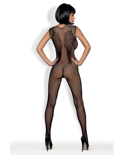 OBSSESIVE N112 BODYSTOCKING BLACK PATTERNED 50005-11