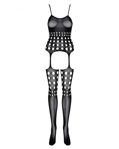 OBSESSIVE G310 BODYSTOCKING CZARNE WZORZYSTE 50005-9