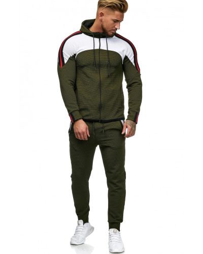 SWEAT SUIT MAN- KHAKI  52006-1