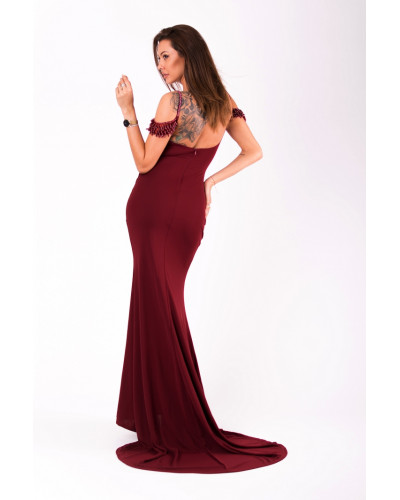 EVA&LOLA  DRESS eggplant 51005-5