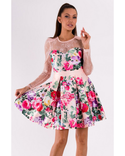 SOKY SOKA  DRESS LIGHT PINK 49008-2