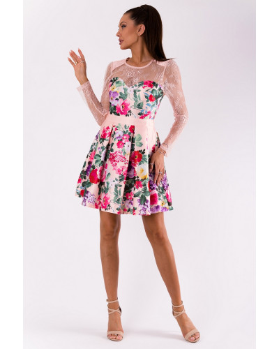 SOKY SOKA  DRESS LIGHT PINK 49008-2