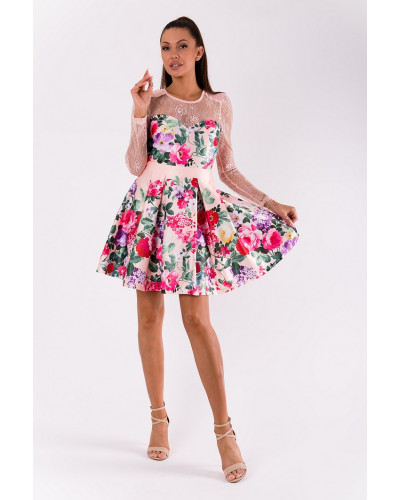 SOKY SOKA  DRESS LIGHT PINK 49008-2