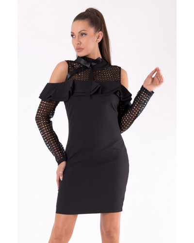 SOKY SOKA  DRESS BLACK 49005-1