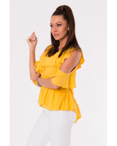 BLOUSE - MUSTARD 48027-1