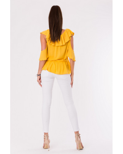 BLOUSE - MUSTARD 48027-1