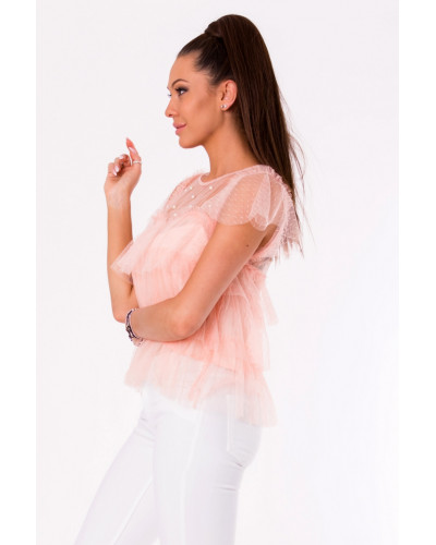 BLUSE -Puderrosa 48025-4