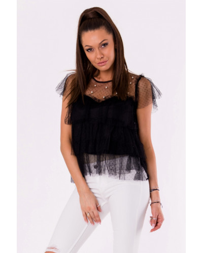 BLOUSE -BLACK 48025-1
