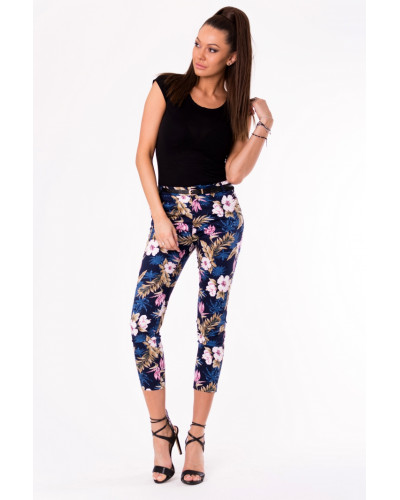 TROUSERS+BELT -NAVY BLUE 48011-3