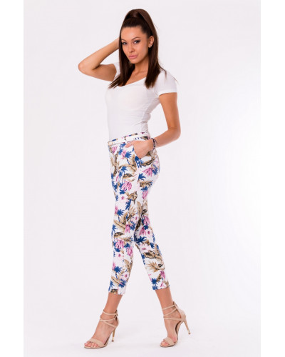TROUSERS+BELT -WHITE 48011-2