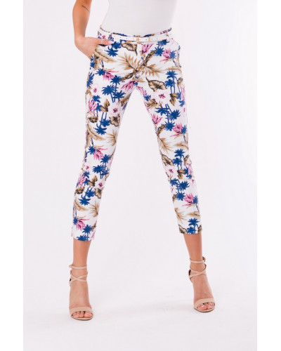 TROUSERS+BELT -WHITE 48011-2