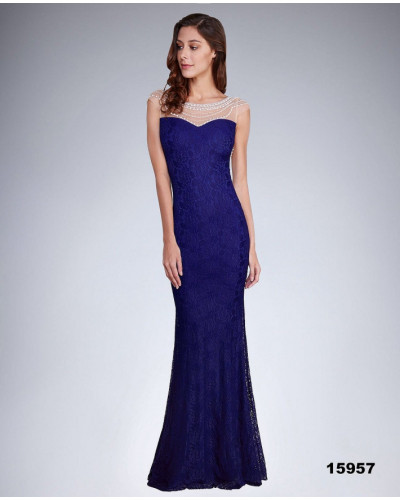 SOKY SOKA DRESS ROYAL BLUE 48004-3