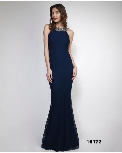 SOKY SOKA KLEID marineblau 46013-3
