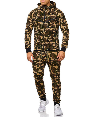 SWEAT SUIT MAN- KHAKI CAMO  47005-1