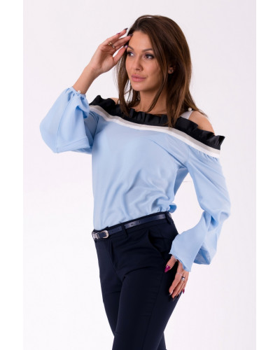 BLUSE -BLAU 46031-1