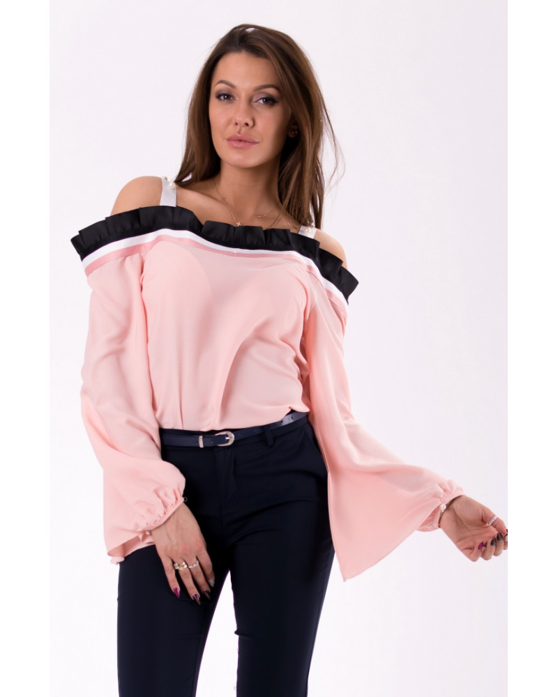 BLUZKA -PUDROWY RÓŻ 46031-2
