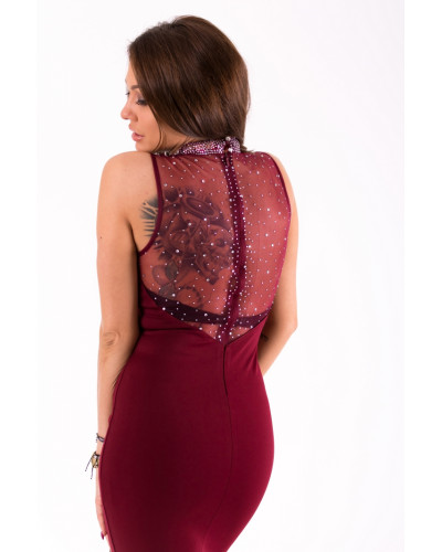 SOKY SOKA DRESS burgundy 46023-2