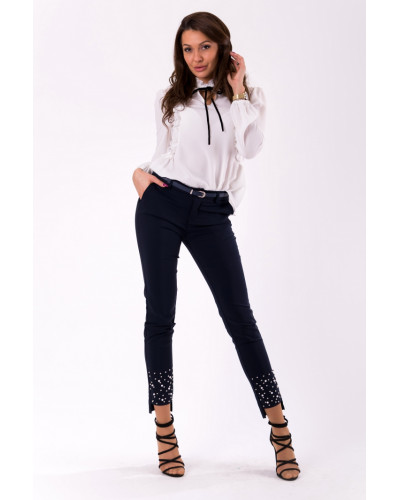 TROUSERS+BELT -NAVYBLUE46007-2
