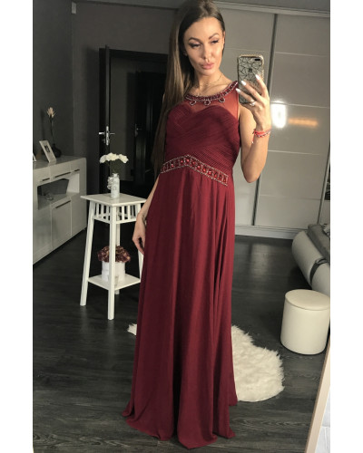 EVA & LOLA DRESS EGGPLANT 44003-4