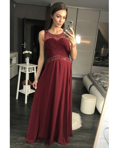 EVA & LOLA DRESS EGGPLANT 44003-4