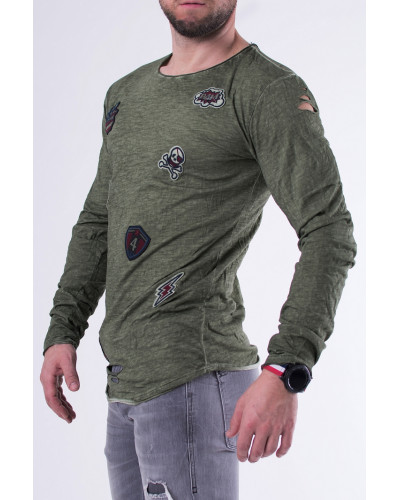 БЛУЗКА - KHAKI 27012-2