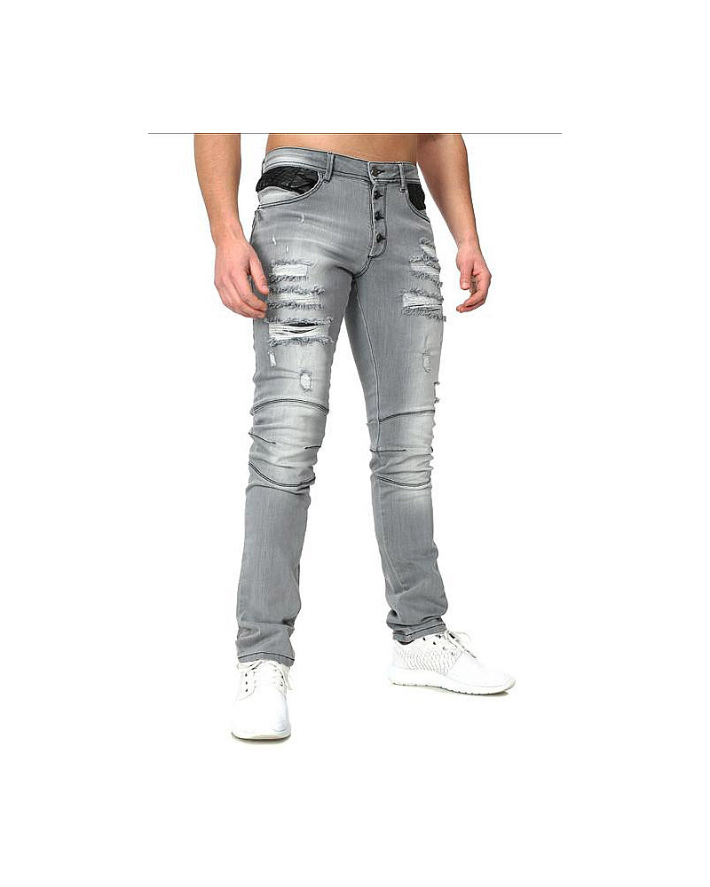 CRSM DESTROYED JEANS FOR MEN - 16001-1