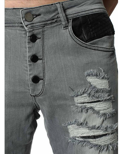 CRSM DESTROYED JEANS FOR MEN - 16001-1