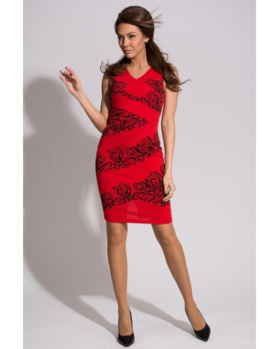 EMAMODA DRESS - RED 9906-2