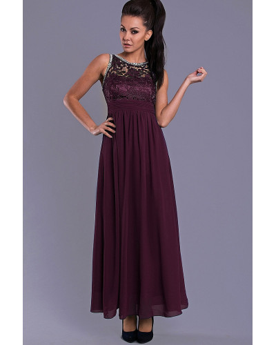 EVA & LOLA dress- EGGPLANT 7815-9