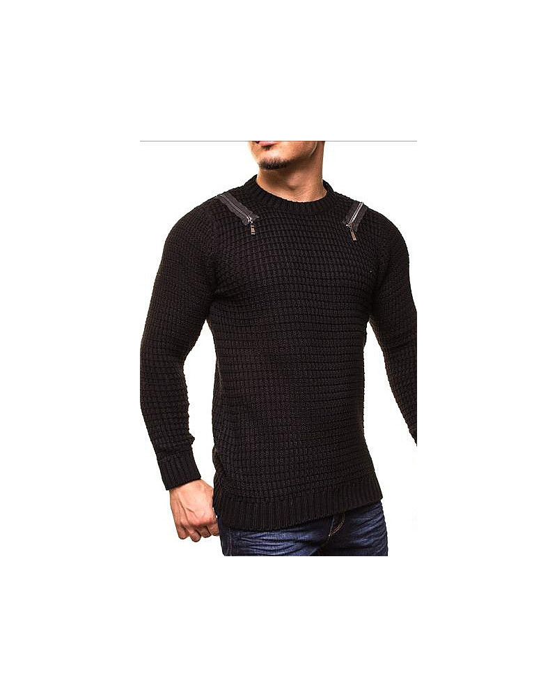 MALE SWEATER CRSM - BLACK 9507-1