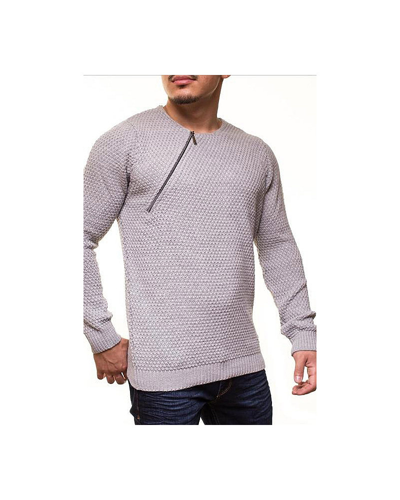 MALE LONG SWEATER CRSM - LIGHT GRAY 9501-1