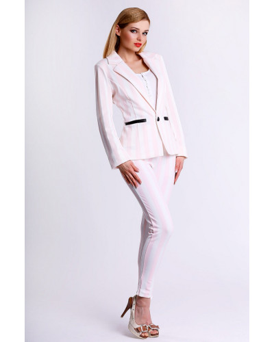 4306-1 Pastel striped jacket - pink