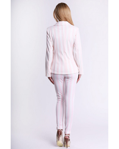 4306-1 Pastel striped jacket - pink