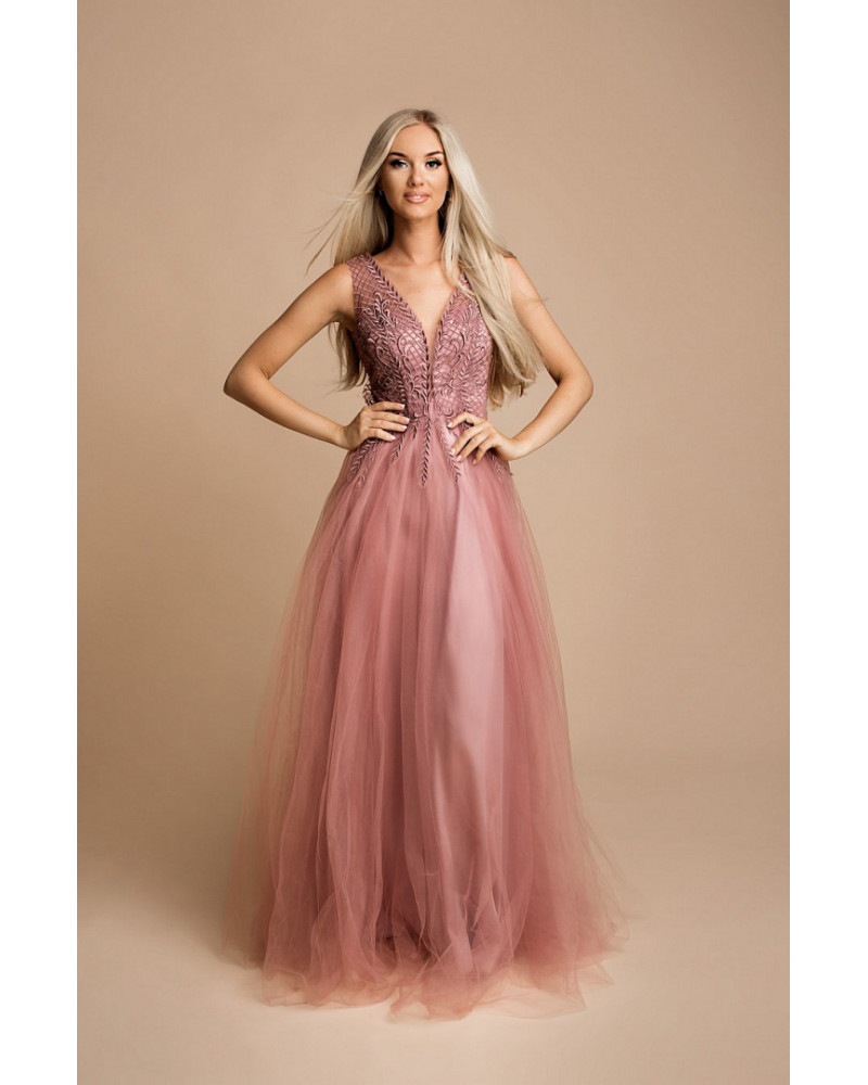 JESSY DRESS OLD PINK 76013-2