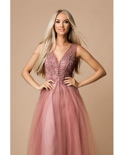 JESSY DRESS OLD PINK 76013-2
