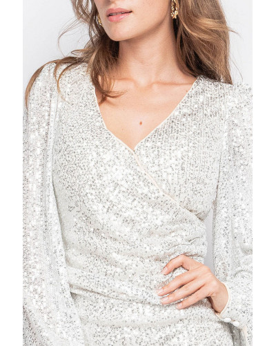 PINK BOOM DRESS SILVER 76009-1