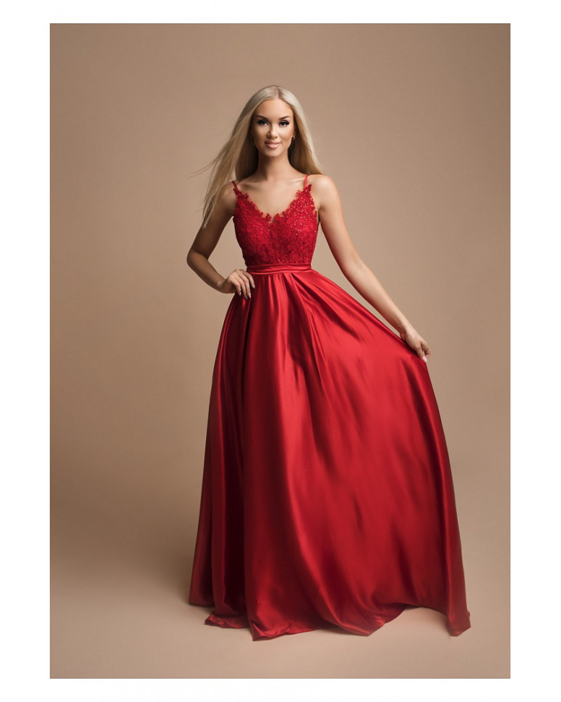 ELLEN  KLEID ROT 74002-1