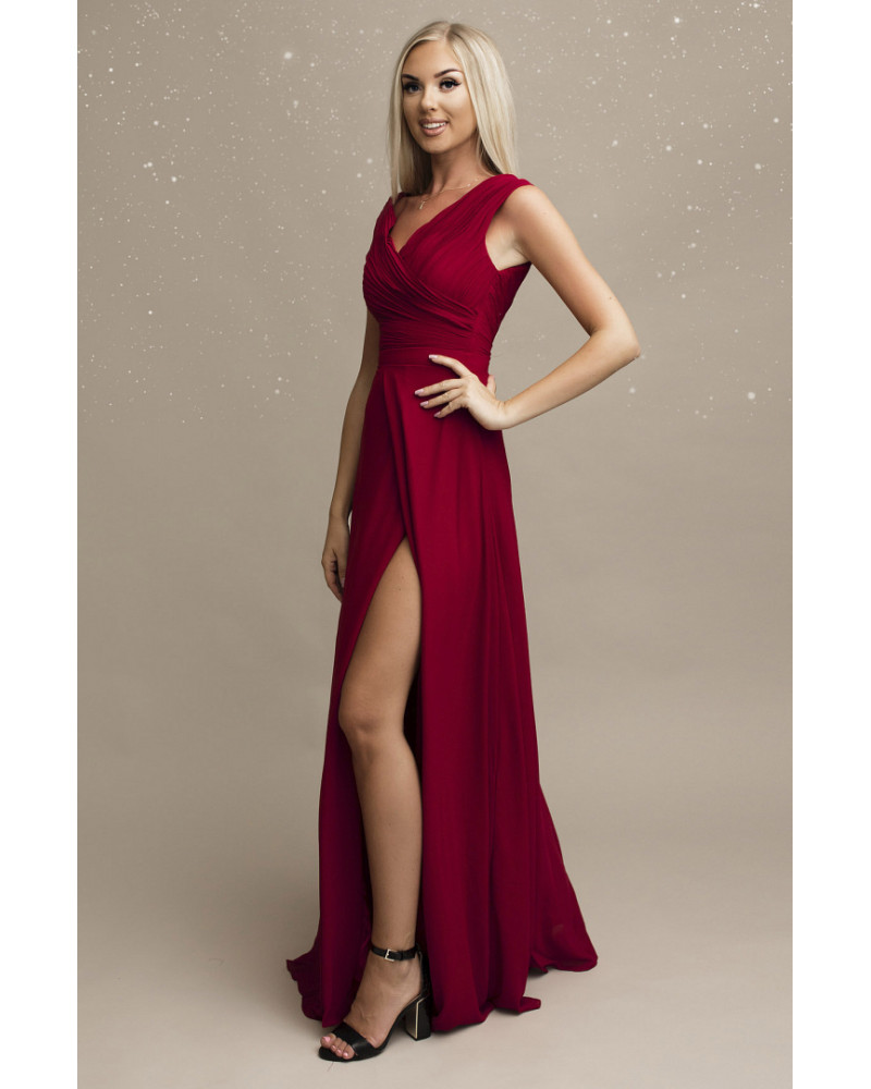 SENATCUT  ПЛАТЬЕ MAROON 67004-1