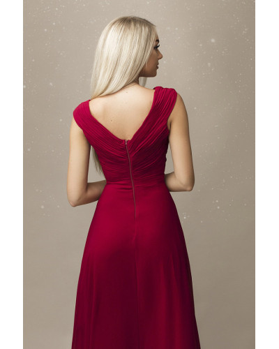 SENAT  CUT DRESS MAROON 67004-1