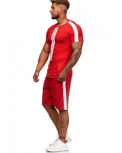 SWEAT SUIT MAN- RED 59006-1