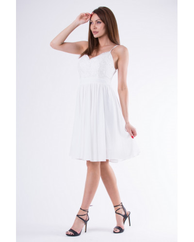 EVA & LOLA DRESS WHITE 58007-4