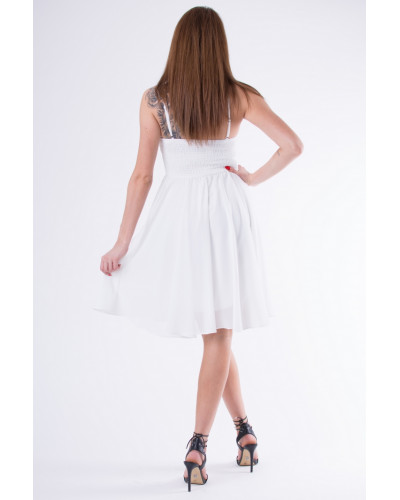 EVA & LOLA DRESS WHITE 58007-4