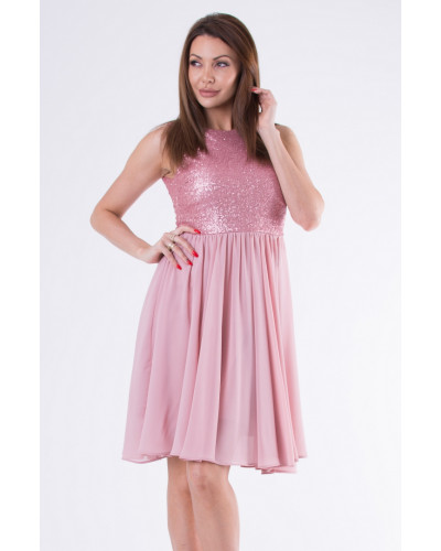 EVA & LOLA DRESS OLD PINK 58006-3