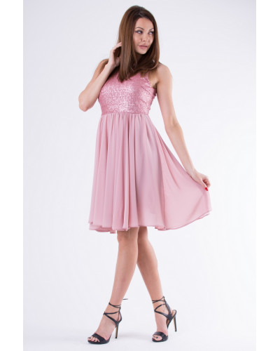 EVA & LOLA DRESS OLD PINK 58006-3