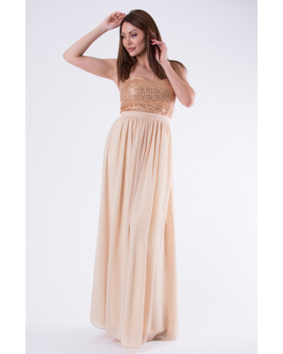 EVA & LOLA DRESS GOLD 58004-3